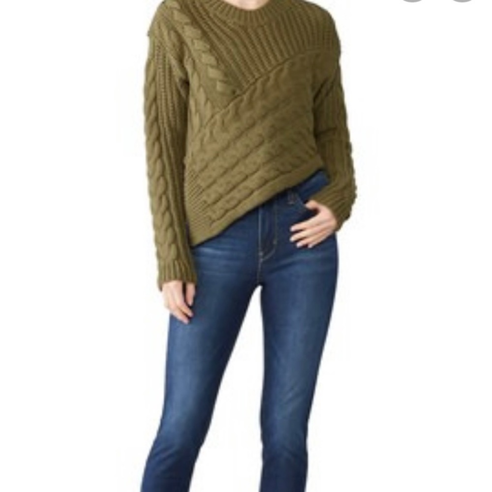 Line & And Dot Assymetrical cable knit Sweater XS